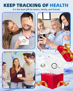 Smart Ring for Women Men Fitness Ring with Step Counting, Heart Rate, Blood Oxygen, Pressure Monitoring, Sleep Monitoring, IP68 Waterproof for Iphone and Android, No Subscription Fee,Silver (#10)