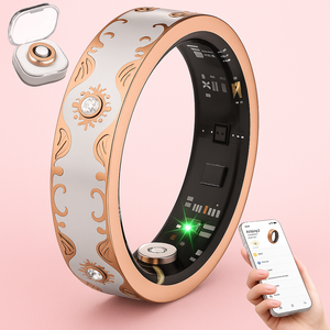 Meridian 10 Gen Diamond Smart Ring and Wireless Charging Case